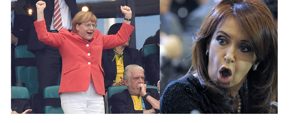 Angela Merkel le gana a Cristina Kirchner