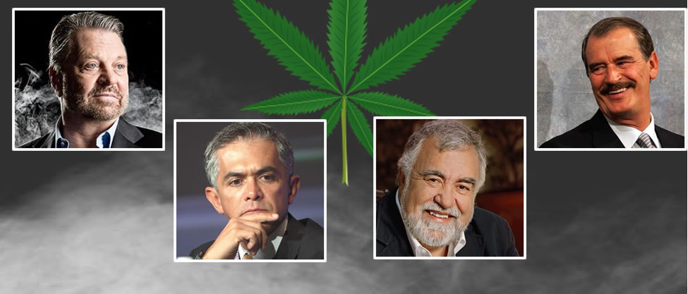 Políticos en pro de la marihuana