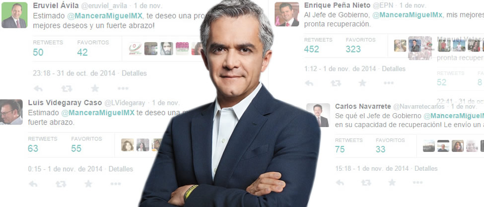 Políticos le echan porras a Miguel Ángel Mancera