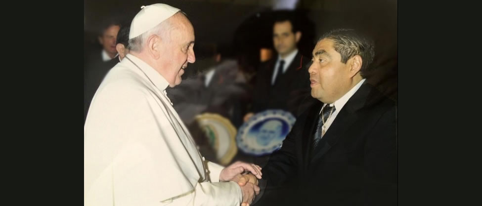 Miguel Barbosa visita al Papa Francisco