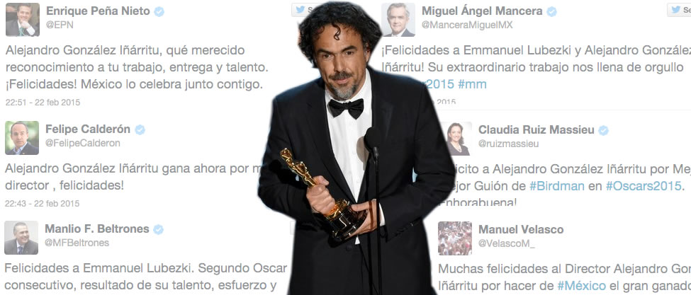 Los tuits políticos de los Oscar 2015