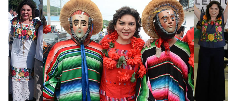 Los trajes típicos de Ivonne Ortega