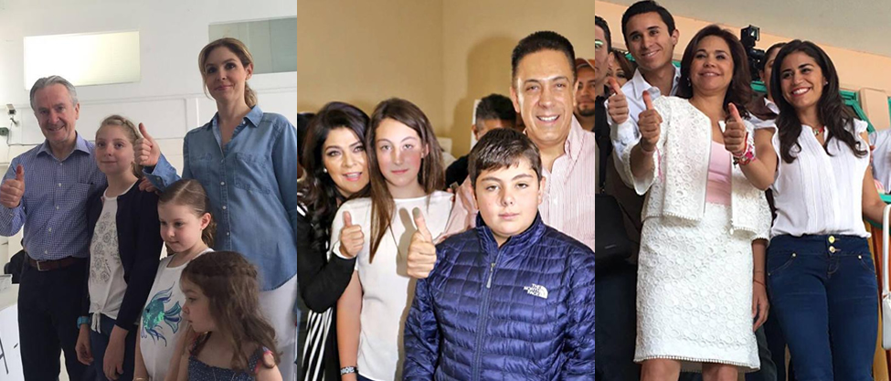 Así utilizaron, otra vez, los políticos a sus familias