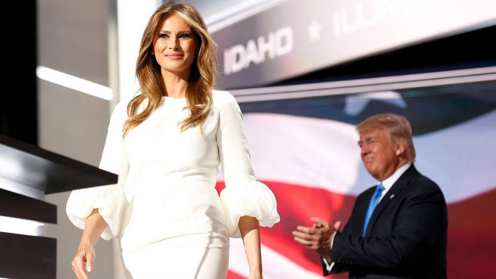 El vestido de novia de Melania Trump