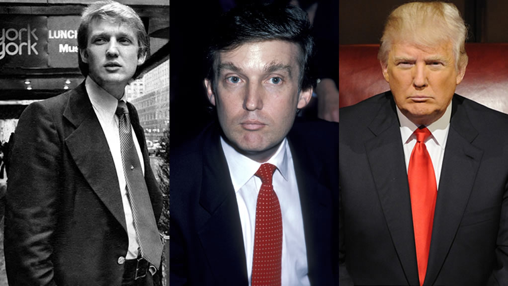 La transformación de Donald Trump en 36 imágenes