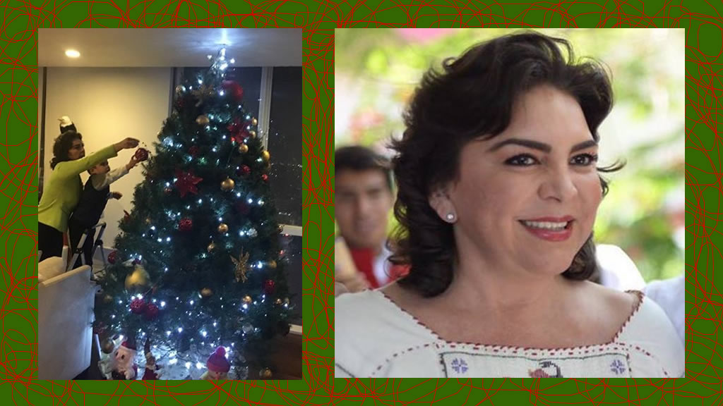 El árbol de navidad de Ivonne Ortega