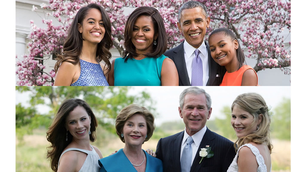 La carta que las hijas de Bush le dedicaron a las hijas de Obama