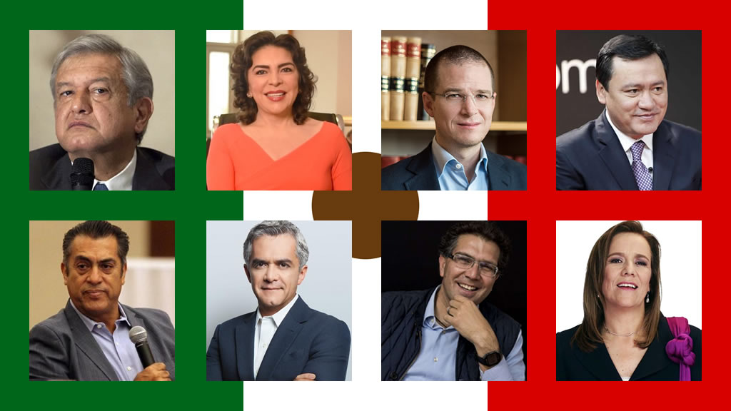 Ellas y ellos son los aspirantes a la Presidencia de México en 2018