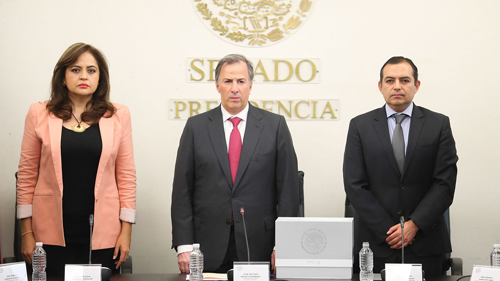 Qué hacía José Antonio Meade en el Senado de la República