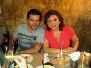 Ortega con los famosos 4