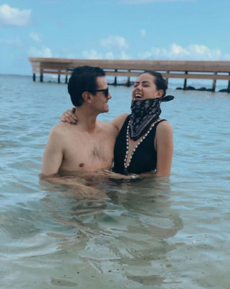 Enrique Pena Nieto de vacaciones en la playa