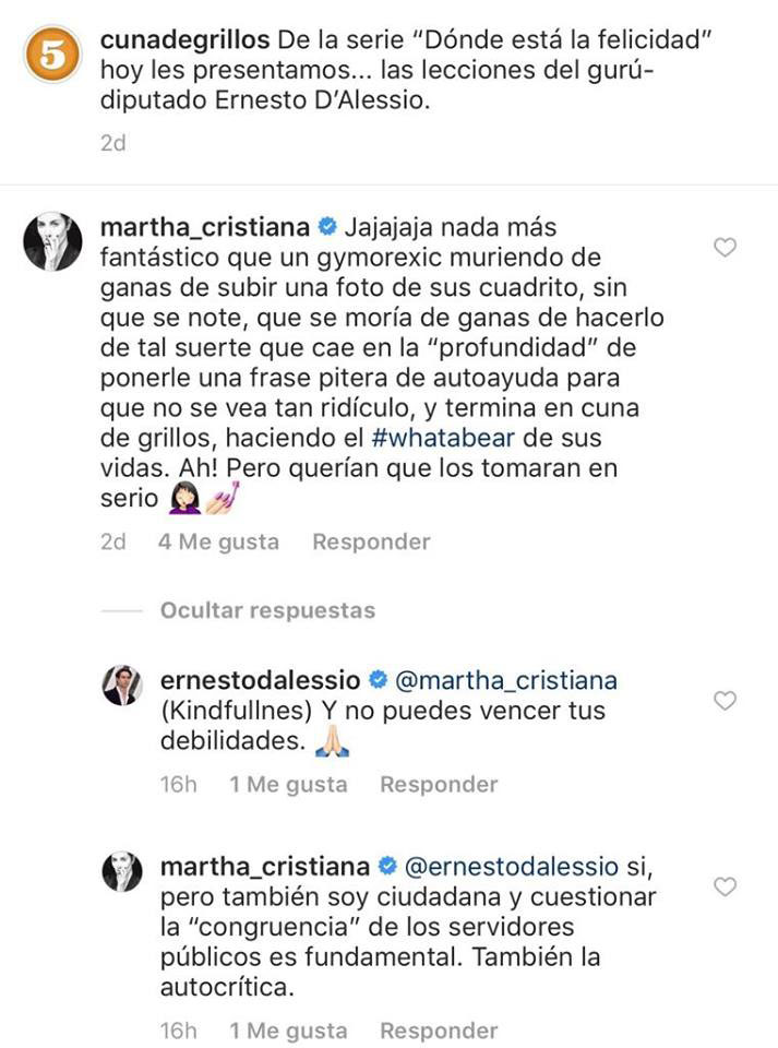 Martha Cristiana y Ernesto D´Alessio